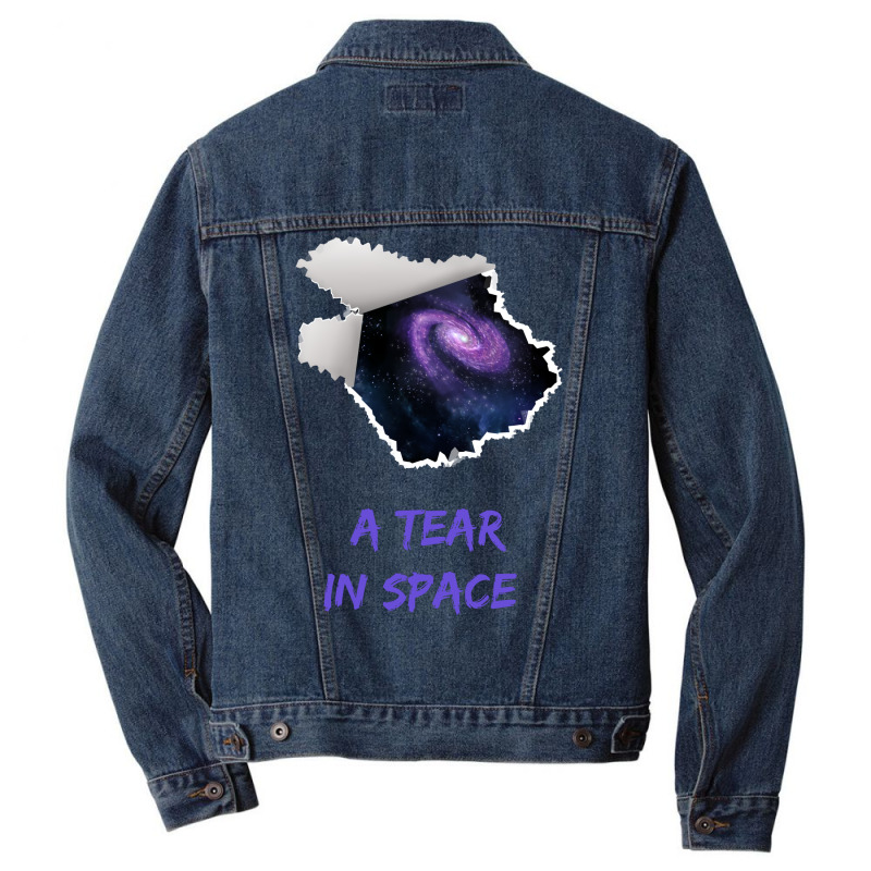 A Tear In Space Astronomy Aesthetic Men Denim Jacket | Artistshot