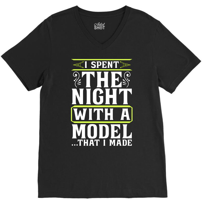 Architect Architects I Spent Night Architecture Funny V-neck Tee | Artistshot