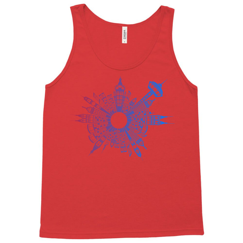 Architectural Skyline Design For Architects Nature Tank Top | Artistshot