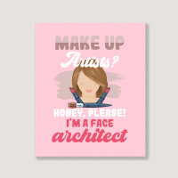 Make Up Artists Honey Please Face Architect Hipster Portrait Canvas Print | Artistshot