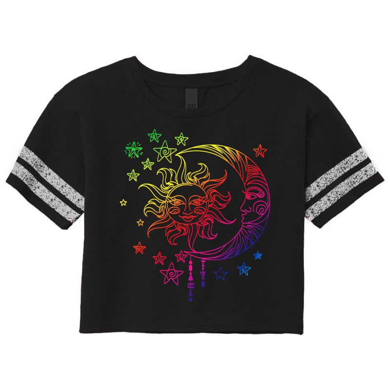 Astronomy Sun Moon Stars Scorecard Crop Tee by thanetsadib | Artistshot