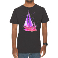 Sailing Boat T  Shirt Sailing At Sunset T  Shirt Vintage T-shirt | Artistshot