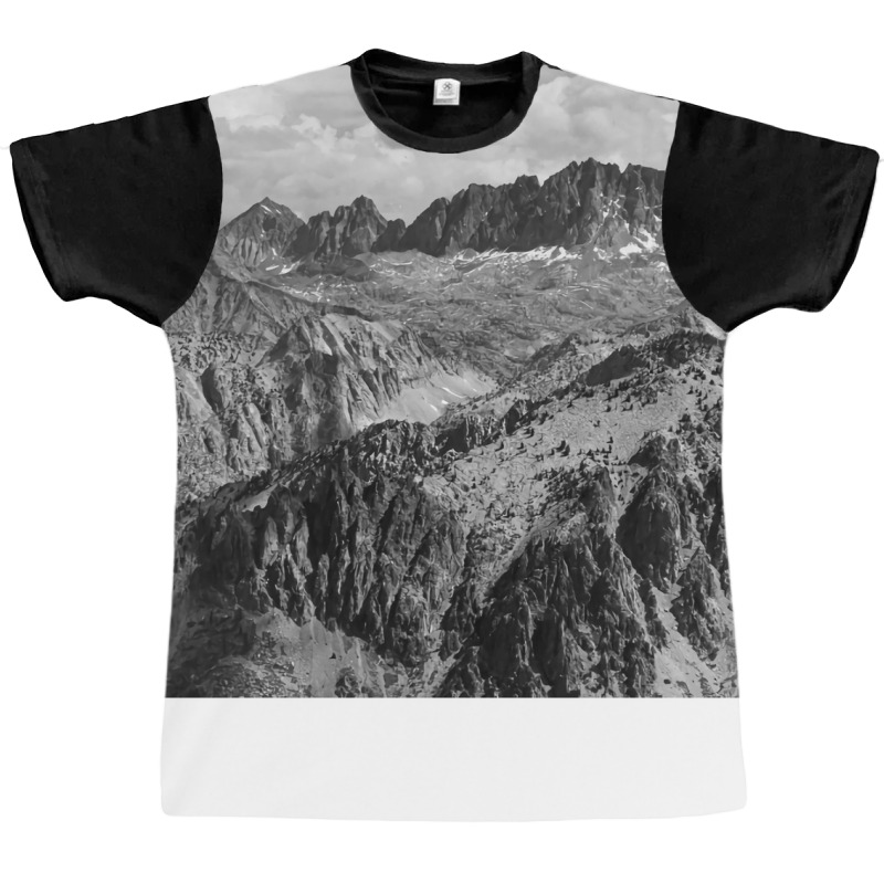 Black And White Landscape Girl Graphic T-shirt | Artistshot