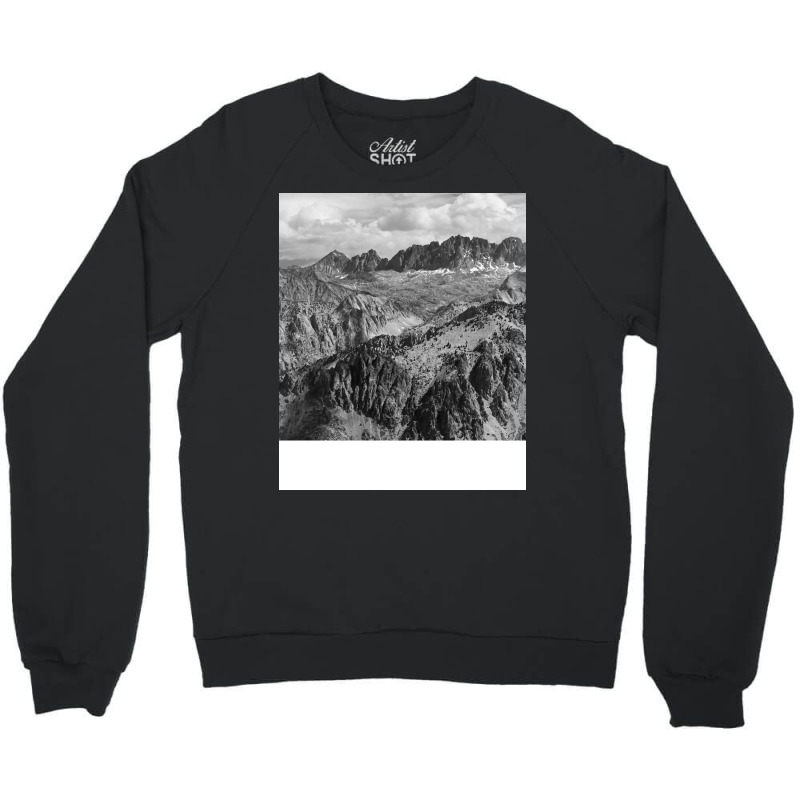 Black And White Landscape Girl Crewneck Sweatshirt | Artistshot