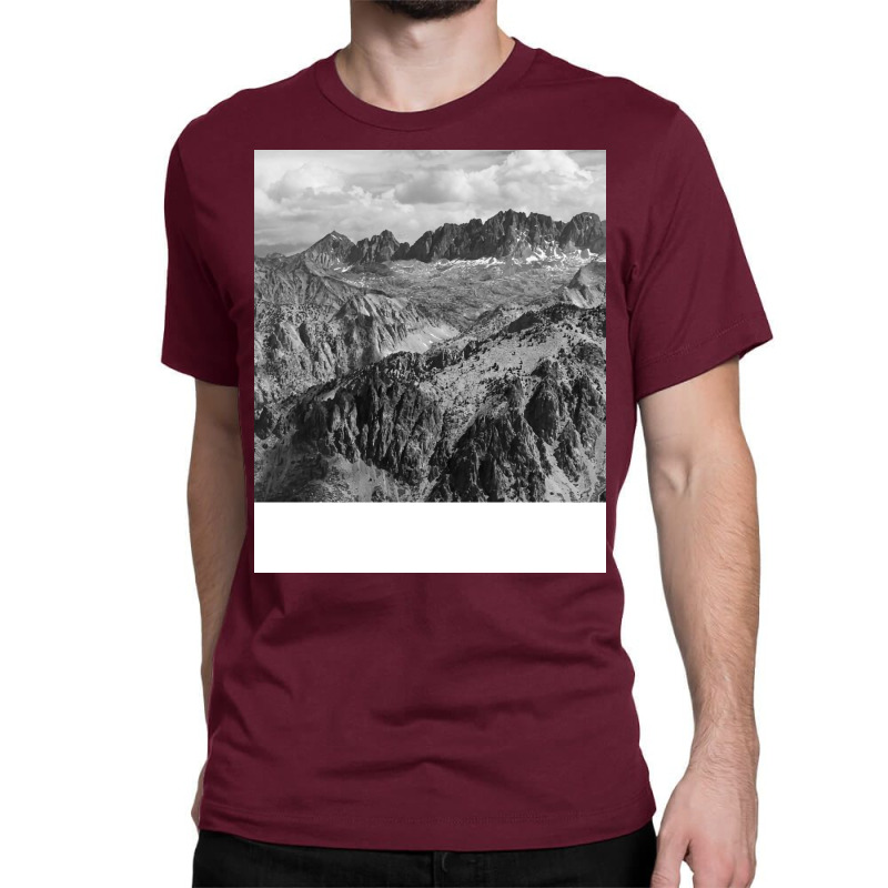 Black And White Landscape Girl Classic T-shirt | Artistshot