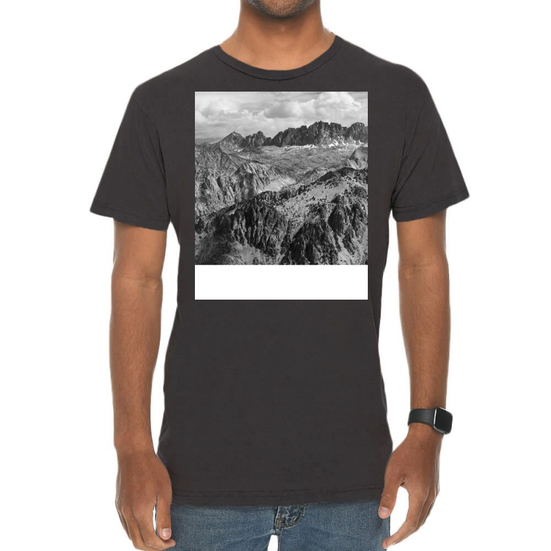 Black And White Landscape Girl Vintage T-shirt | Artistshot