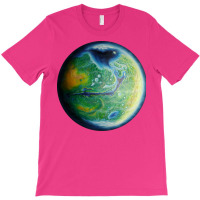 Green Terraformed Mars Oil Painting Yellow T-shirt | Artistshot