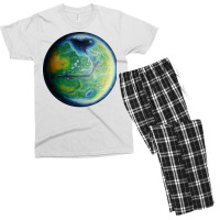 Green Terraformed Mars Oil Painting Yellow Men's T-shirt Pajama Set | Artistshot