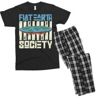 Flat Earth Society Earth Planet Space Lover Men's T-shirt Pajama Set | Artistshot