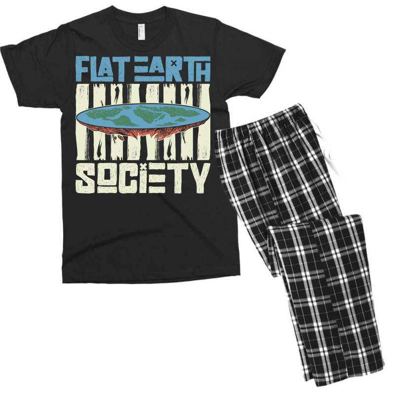 Flat Earth Society Earth Planet Space Lover Men's T-shirt Pajama Set by ampamahira4 | Artistshot