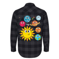 Astronomy Universe Space Scientist Cute Planets Love Flannel Shirt | Artistshot