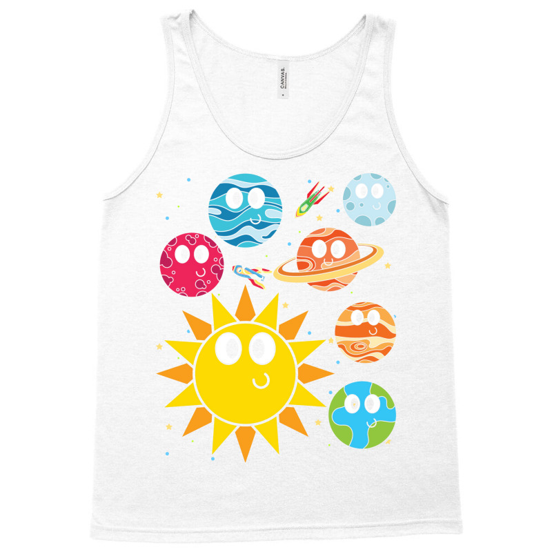 Astronomy Universe Space Scientist Cute Planets Love Tank Top by thanetsadib | Artistshot