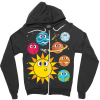 Astronomy Universe Space Scientist Cute Planets Love Zipper Hoodie | Artistshot