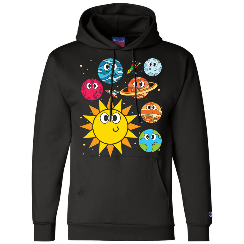 Astronomy Universe Space Scientist Cute Planets Love Champion Hoodie by thanetsadib | Artistshot