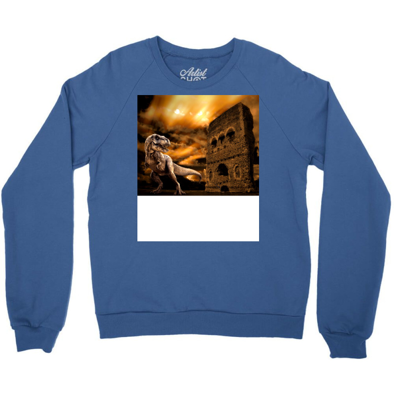 T Rex Is Coming Cute Crewneck Sweatshirt | Artistshot