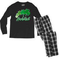 Irish Shamrocks Architect St Patricks Day Gift Summer Men's Long Sleeve Pajama Set | Artistshot