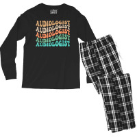 Groovy Audiologist Audiology Audiologists T Shirt Men's Long Sleeve Pajama Set | Artistshot