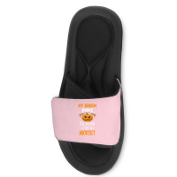 My Broom Broke So Now Im A Architect Architect Halloween Gift Girl Slide Sandal | Artistshot