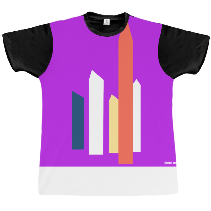 Satellite Towers Art In Mexican Landscape Wallpaper Of Modern Architec Graphic T-shirt | Artistshot