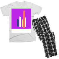 Satellite Towers Art In Mexican Landscape Wallpaper Of Modern Architec Men's T-shirt Pajama Set | Artistshot