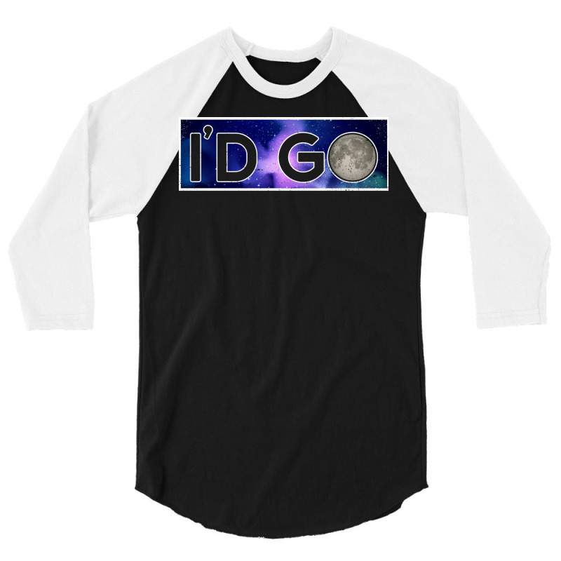 Id Go Moon Lunar Space Lover 3/4 Sleeve Shirt | Artistshot