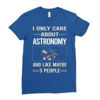 Funny 3 People Astronomy Funny Ladies Fitted T-shirt | Artistshot