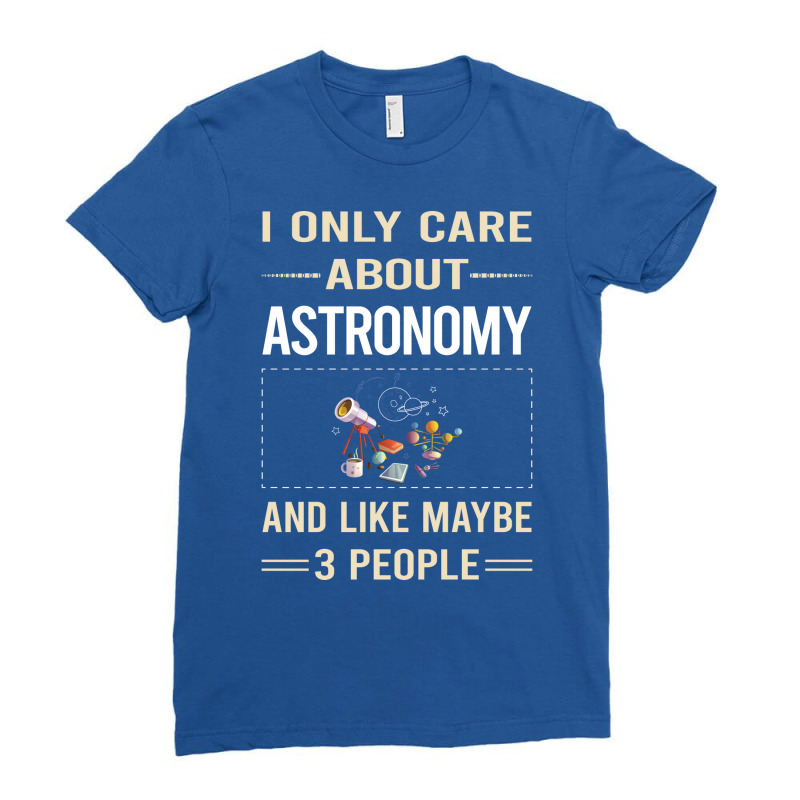 Funny 3 People Astronomy Funny Ladies Fitted T-Shirt by ampamahira4 | Artistshot