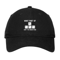 What Part Of Dont You Understand Wasd 1 Adjustable Cap | Artistshot