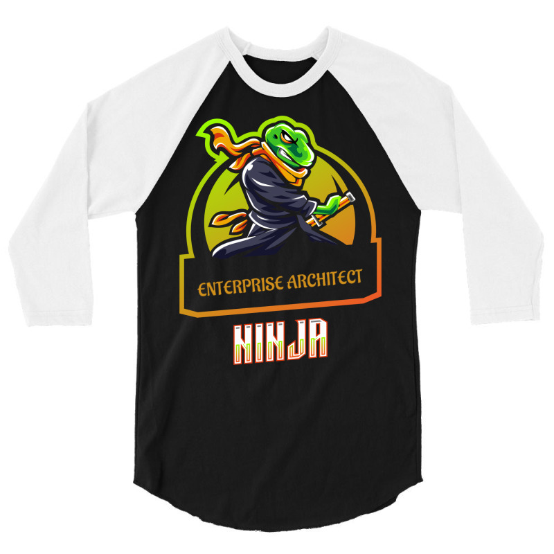 Enterprise Architect Ninja Retro 3/4 Sleeve Shirt | Artistshot