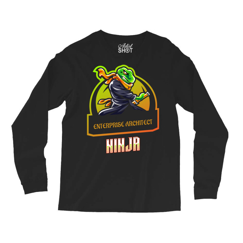 Enterprise Architect Ninja Retro Long Sleeve Shirts | Artistshot