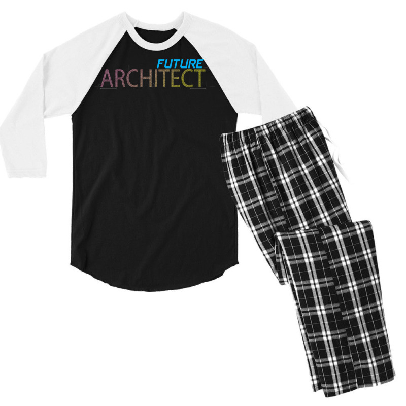 Future Architect Architecture Quote Men's 3/4 Sleeve Pajama Set | Artistshot