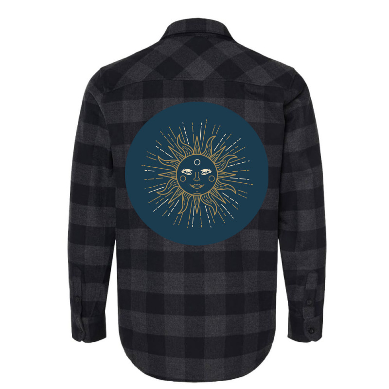 Astrology Sun Vintage Flannel Shirt by loudyihobiew | Artistshot