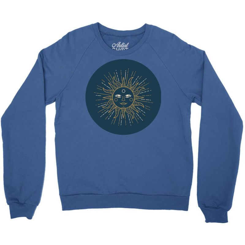 Astrology Sun Vintage Crewneck Sweatshirt by loudyihobiew | Artistshot