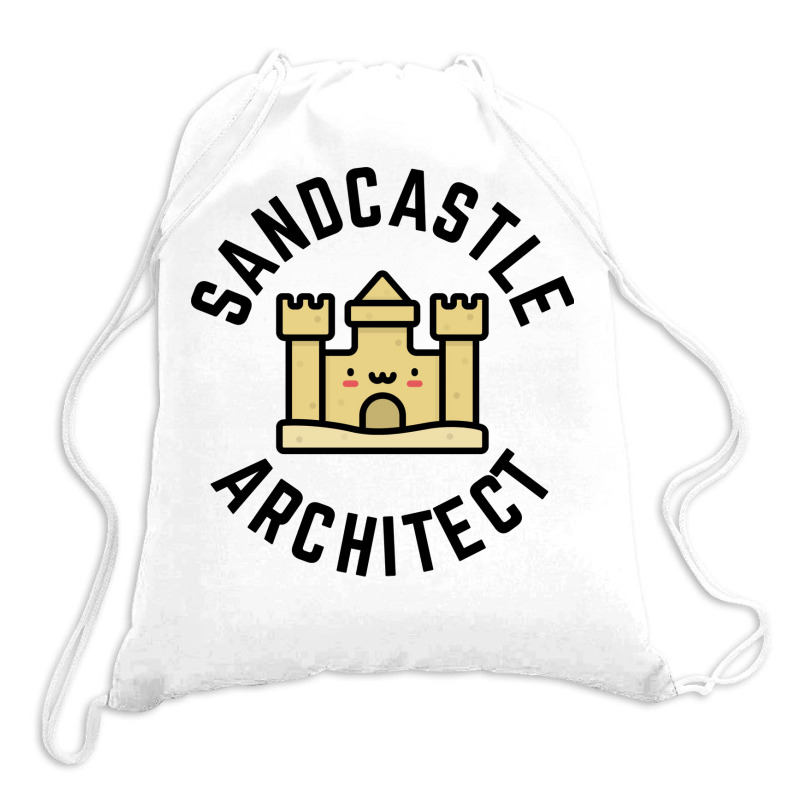 Sandcastle Architect Kids Design Boy Drawstring Bags | Artistshot