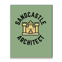 Sandcastle Architect Kids Design Boy Metal Print Vertical | Artistshot