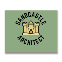 Sandcastle Architect Kids Design Boy Metal Print Horizontal | Artistshot