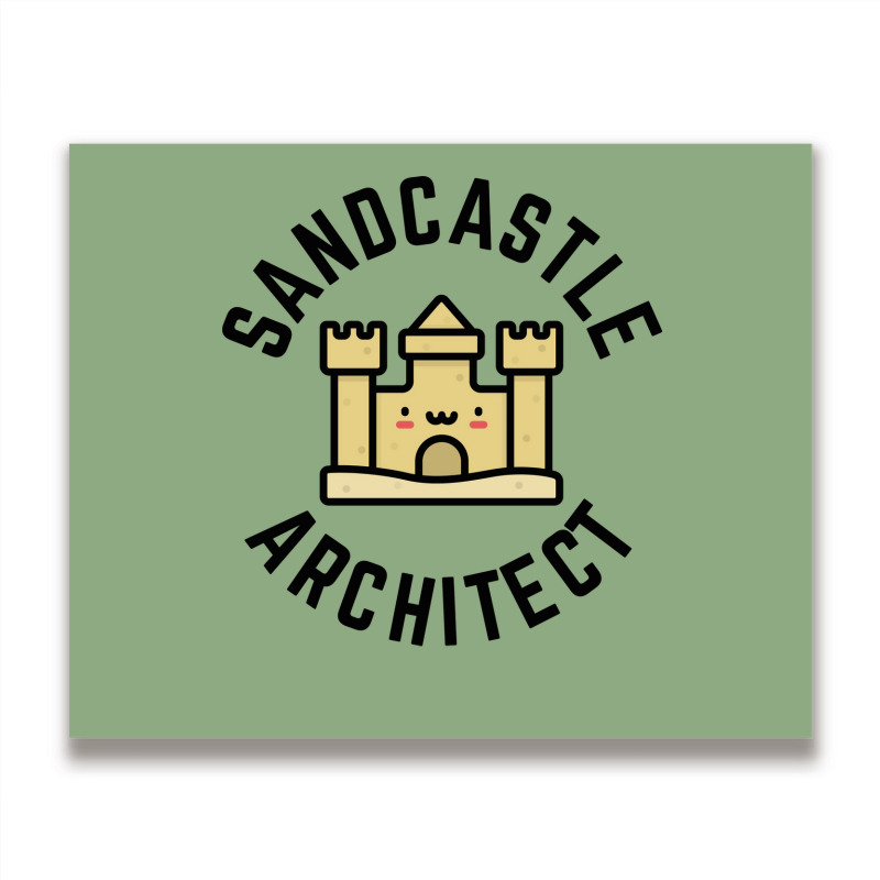 Sandcastle Architect Kids Design Boy Metal Print Horizontal | Artistshot