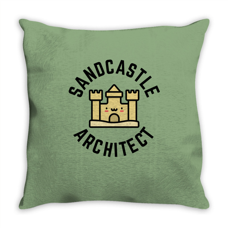 Sandcastle Architect Kids Design Boy Throw Pillow | Artistshot