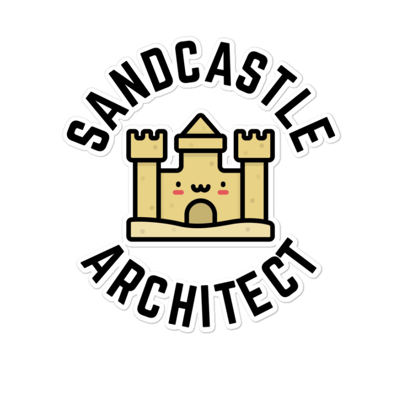 Sandcastle Architect Kids Design Boy Sticker | Artistshot