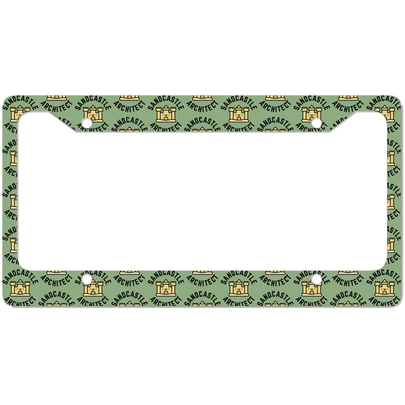 Sandcastle Architect Kids Design Boy License Plate Frame | Artistshot