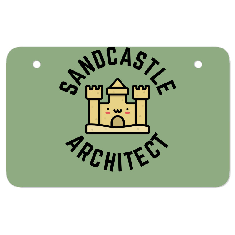 Sandcastle Architect Kids Design Boy Atv License Plate | Artistshot