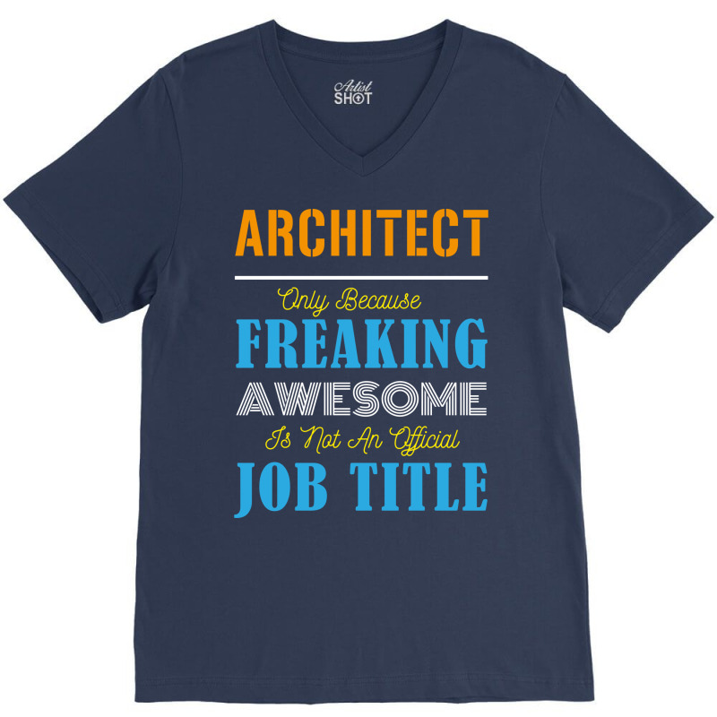 Architect Hipster Cool V-neck Tee | Artistshot