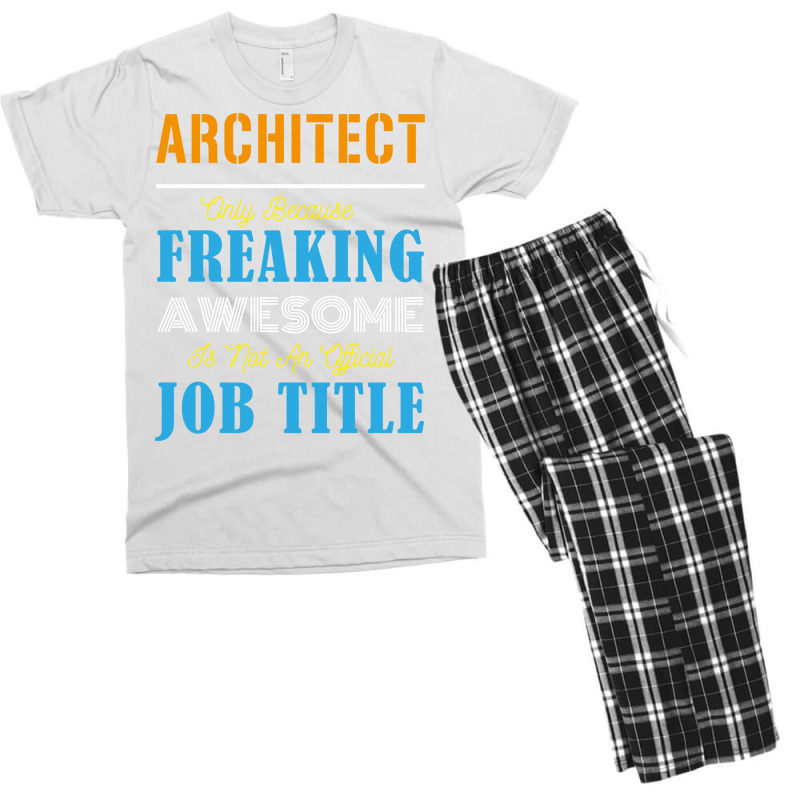 Architect Hipster Cool Men's T-shirt Pajama Set | Artistshot