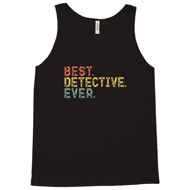 Best Detective Ever Retro Vintage Cool Christmas 1 Tank Top by JasonMichaelDelp | Artistshot