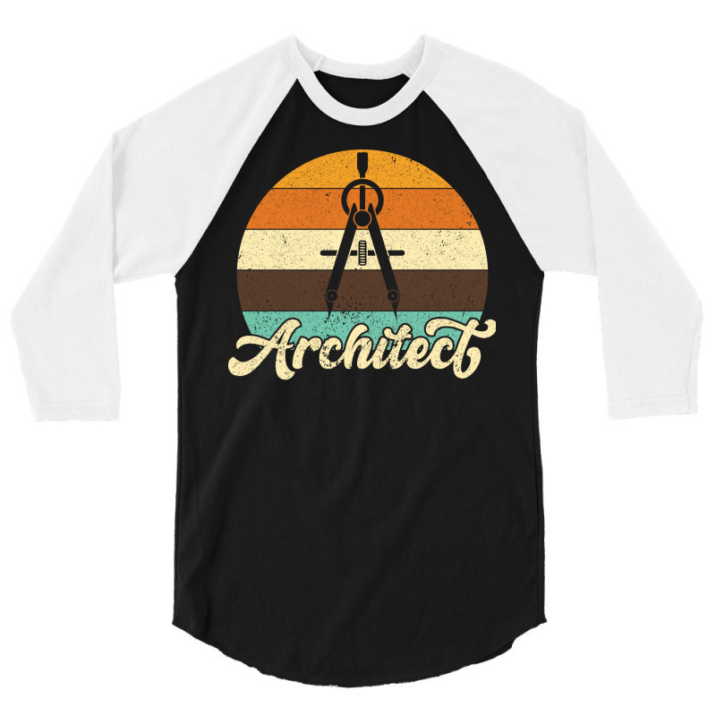 Retro Architect Gift Humor 3/4 Sleeve Shirt | Artistshot