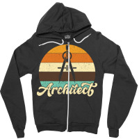 Retro Architect Gift Humor Zipper Hoodie | Artistshot