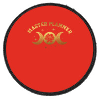 Master Planner Boho Moon Wild Rose Golden Design Round Patch | Artistshot