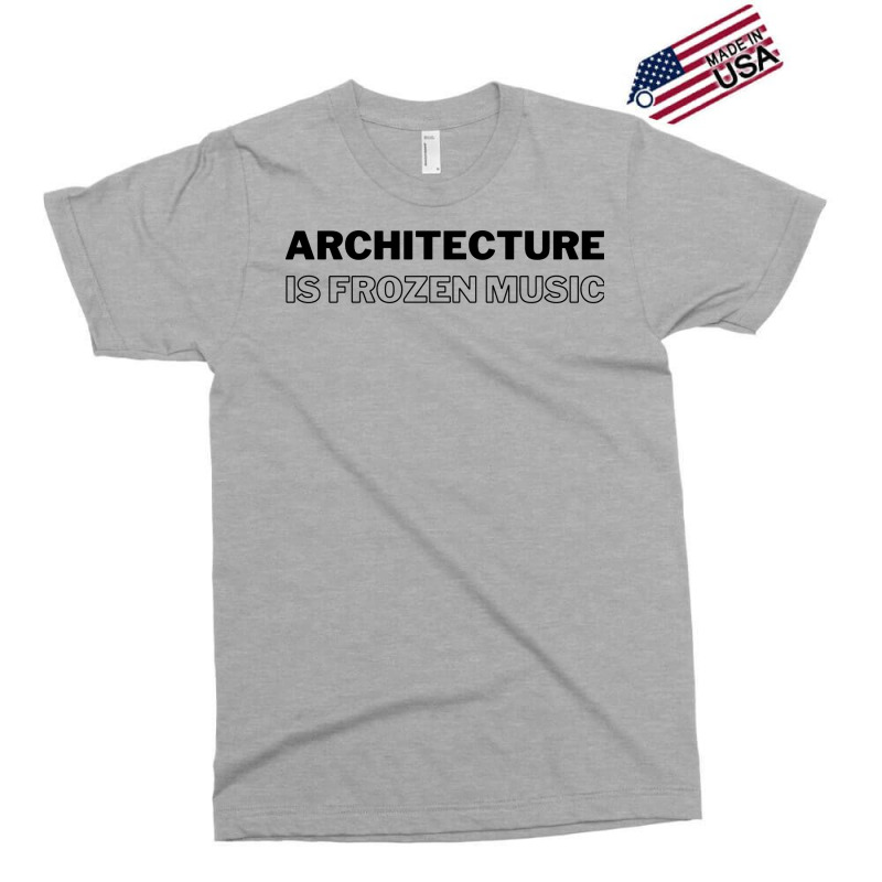 Architecture Is Frozen Music Architecture Quote Blue Exclusive T-shirt | Artistshot