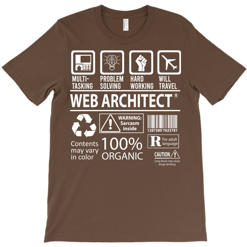 Web Architect T  Multitasking Certified Job Gift Item Tee T-shirt | Artistshot