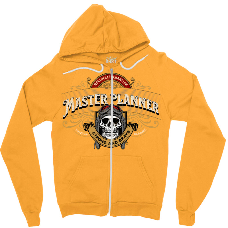 Master Planner Worldclass Champion Design Zipper Hoodie | Artistshot